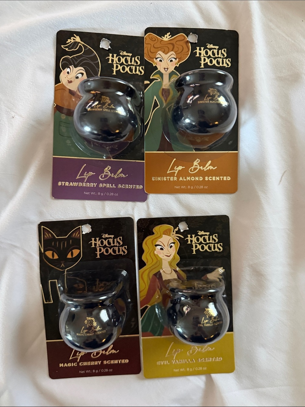 Disney Hocus Pocus Black Cauldron Lip Balms - Assorted Scents (4-Pack)